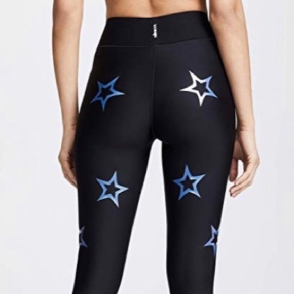 ultracor Pants - Ultracor Lux Knockout High Rise Leggings Iridescent Metallic Blue Stars | S